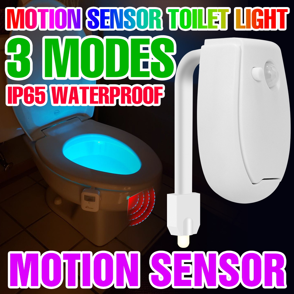 Toilet Night Light Motion Sensor Led - Lampa do muszli klozetowej RGB, inteligentne