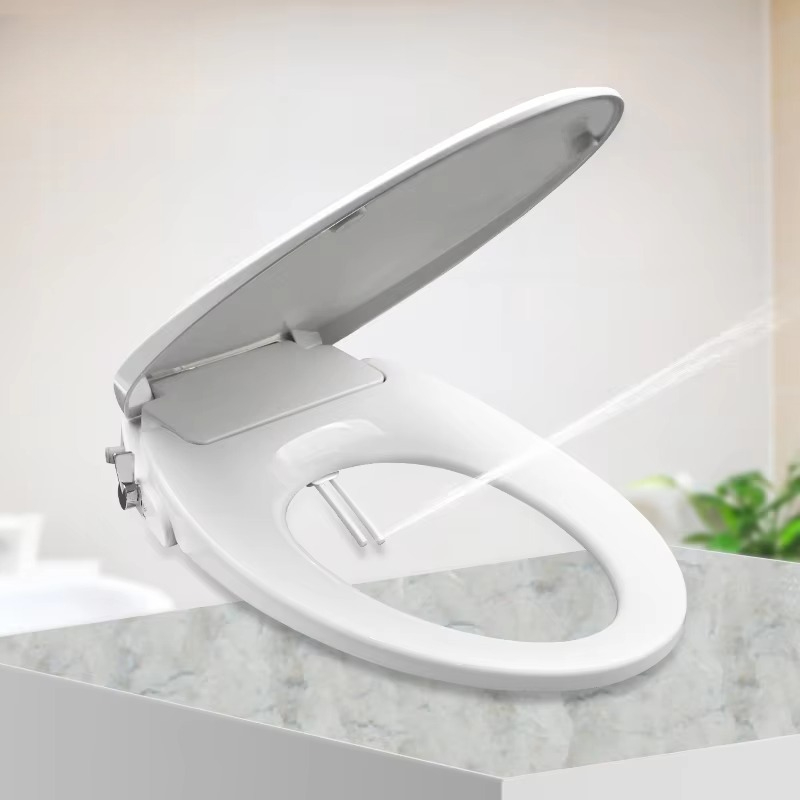 Non Electric Bidet Attachment Dual Nozzle - Zestaw wydłużonej, inteligentnej, plastikowej pokrywki do