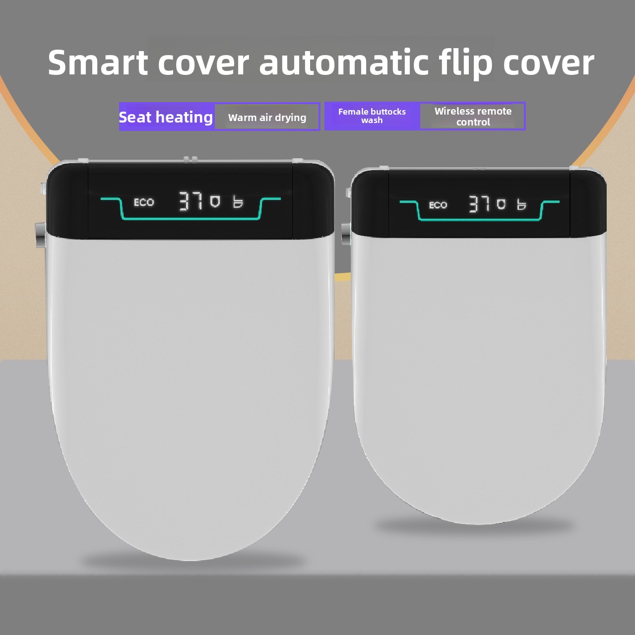 Smart Bidet Toilet Seat Heated Electric - Inteligentna Pokrywa Sedesu Automatyczne Otwieranie Podgrzewanie