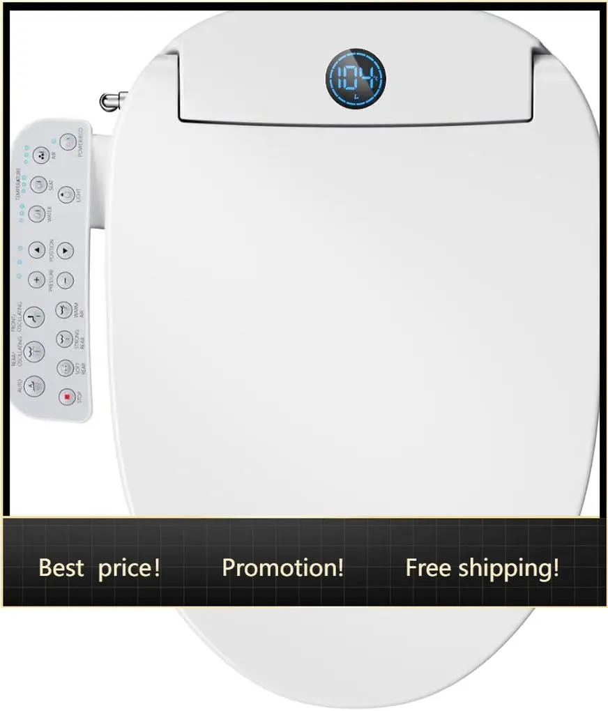 Elongated Bidet Toilet Seat Warm Dryer - Nowy, szybka wysyłka. Bestseller. Elektryczne siedzisko