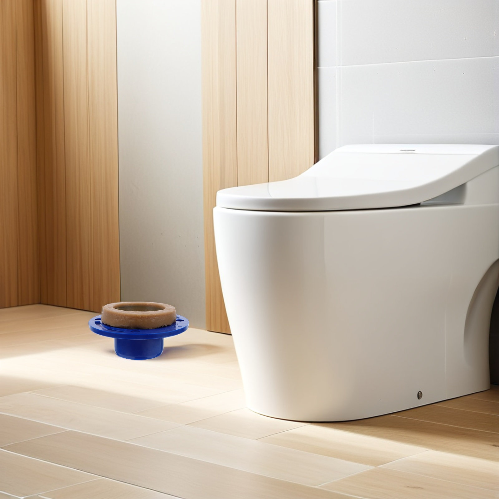 Wax Ring Toilet Bowl Seal Gasket - Uniwersalny zestaw woskowych pierścieni uszczelniających do