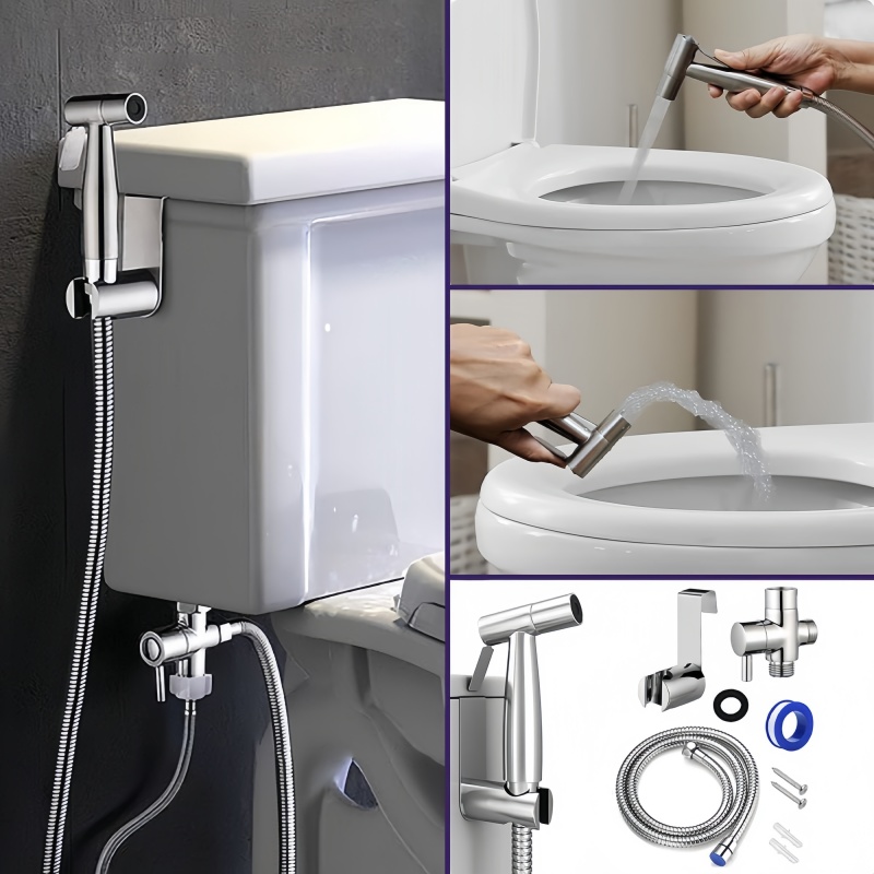 Handheld Bidet Sprayer Shattaf Stainless - Ręczny zestaw natryskowy do bidetu i